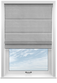 Ultra Luxe Velvet, Cloud - Roman Blind